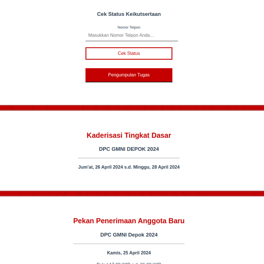 Portal Kaderisasi GMNI